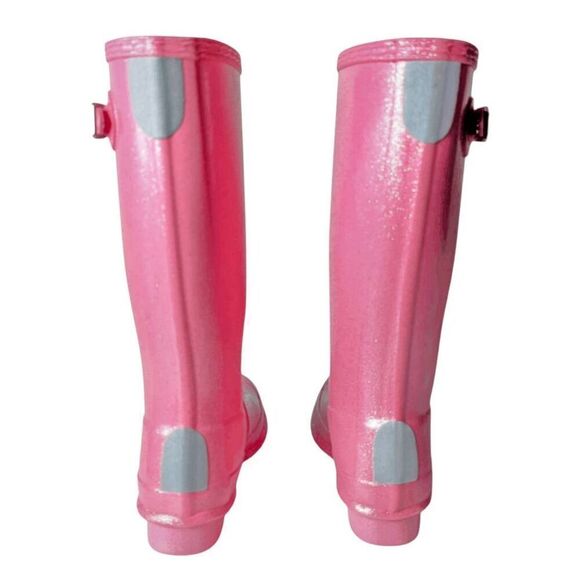 HUNTER Original Pink Glitter Rain Boot Size 2 - Picture 5 of 7